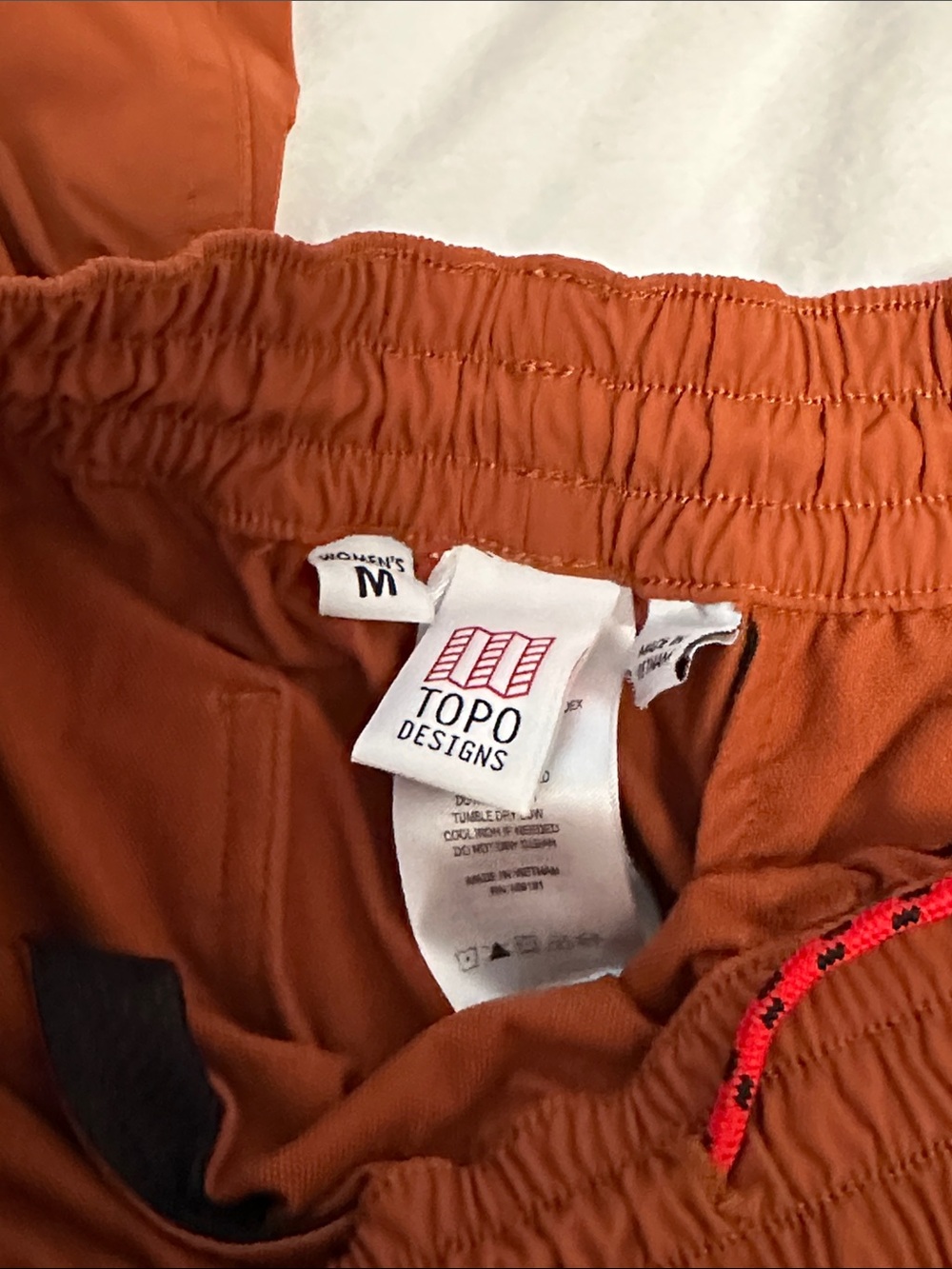 Topo Designs Rust Orange Jogger Pants - Picture 2 of 3